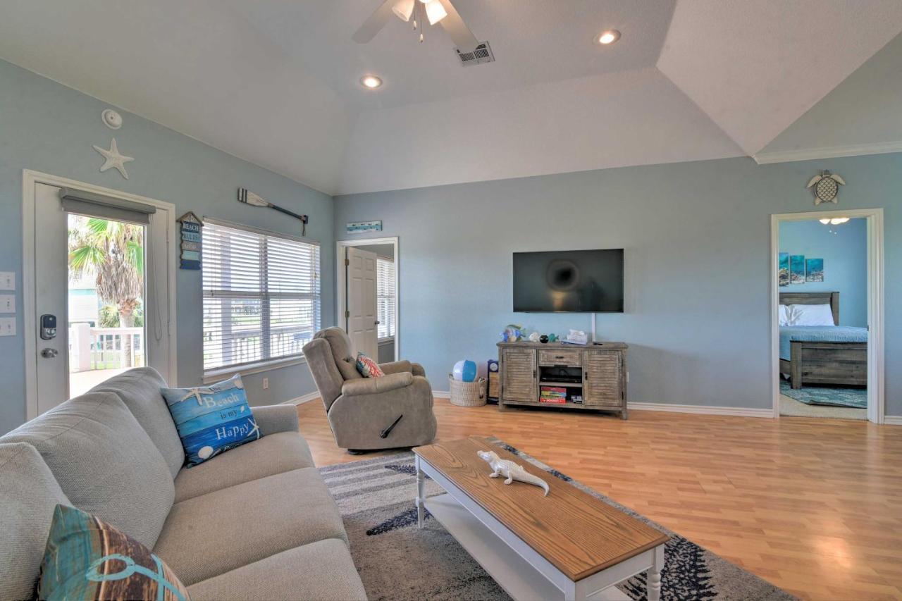 Bright Crystal Beach House, Walk To Coast! Villa Bolivar Peninsula Exteriör bild