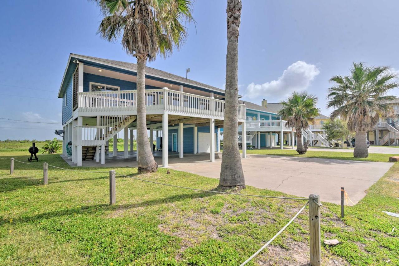 Bright Crystal Beach House, Walk To Coast! Villa Bolivar Peninsula Exteriör bild